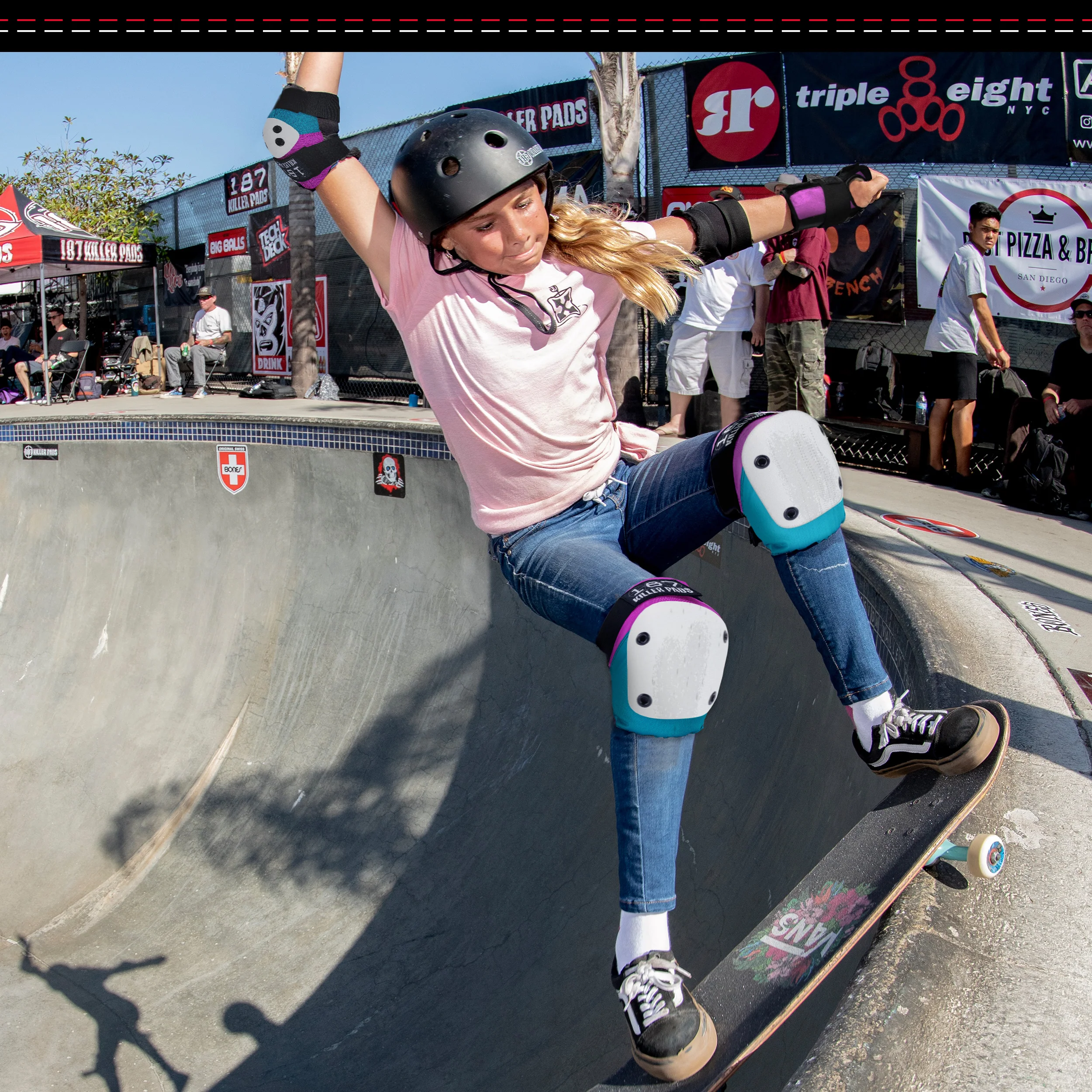 187 6-Pack Pad Set - PINK/TEAL - Image 6